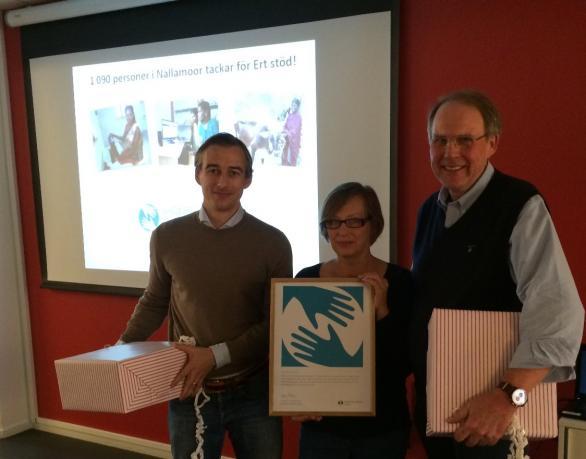 Två års stöd till by i Indien via Hand in Hand